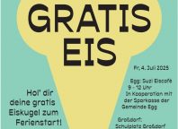 Einkauf & Genuss: Eisaktion zum Schulschluss in Egg, Großdorf und Andelsbuch