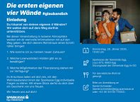 Einladung zur Wohnbau-Veranstaltung der Sparkasse der Gemeinde Egg