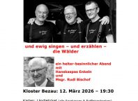 Hanskaspas Enkel & Msgr Rudl Bischof in Bezau - DO. 12.03 im Kloster in Bezau
