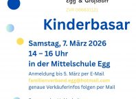 Kinderbasar in Egg - SA, 07.03